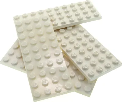 Produktbild von 4x Lego Bau Platte 4x10 weiß Basic Star Wars 60062 41062 10212 4503008 3030