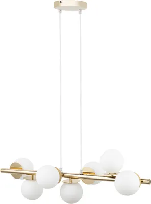 Zdjęcie produktu dla Żyrandol AVOLA złoto-biały 7xG9x12W szkło wym:120x74x24cm IP20 Sigma Lighting