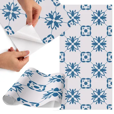 Produktbild von Möbelfolie 50x100 cm - Klebefolie Möbel - Selbstklebende Folie - Folie für Möbel - Möbelfolie Küche - Klebefolie Küche - Möbelfolie Schrank - Wasserdicht - Abwaschbar - Selbstklebend - Luftblasenfrei - Rückstandslos entfernbar - Einfache Fliesen