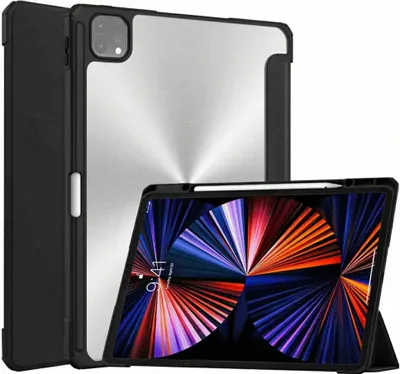 Produktbild von imoshion Trifold Hardcase Klapphülle iPad Pro 12.9 (2018/2020/2021/2022) - Schwarz
