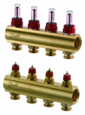 Produktbild von DANFOSS FBH-Verteiler FHF-F 4 Kreise Durchflussanzeige