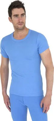 Produktbild von Herren Thermo-Unterhemd / Kurzarm-T-Shirt THERM2 (Brustumfang: 81-86 cm (Small)) (blau)
