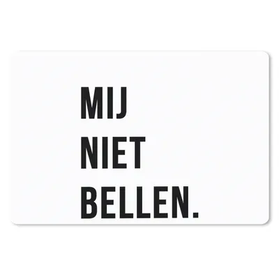 Produktbild von MuchoWow® Mauspad Mousepad Zitate - Sprichwörter - Ruf mich nicht an. - Weiß 27x18 cm - Mousepads - Maus Mat - Pad - Mausunterlage - Büroartikel - Desk Matten