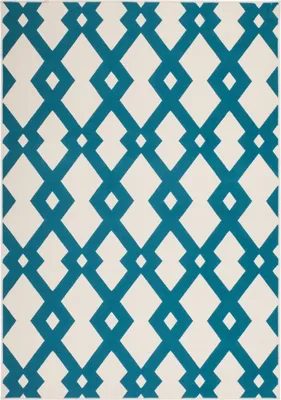 Produktbild von Stella 100 Elfenbein / Türkis 160cm x 230cm
