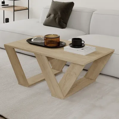 Immagine prodotto di DECORTIE Pipra Tavolino moderno in rovere , 110 x 60 x 40 cm