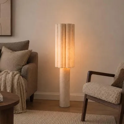 Produktbild von Milton & Oldbrook Stehlampe Bonn Beige Leinen