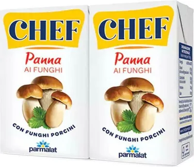 Produktbild von 3 x Panna Chef Funghi Porcini Mushrooms Creme Parmalat 2 x 125 ml