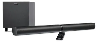 Zdjęcie produktu dla Soundbar MEDION P64150 2w1 Convertible Bluetooth TV z bezprzewodowym subwooferem (soundbar 2.1, 2 x 30 W, subwoofer 60 W, montaż ścienny, HDMI ARC z CEC, AUX, wejście optyczne)