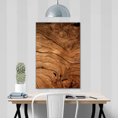 Produktbild von banjado Magnettafel aus Glas, beschreibbar, 50x75cm groß, ESG Sicherheitsglas mit Motiv Trockenes Holz [MTGH2 10787]