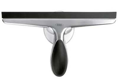 Produktbild von OXO 1060619V5MLNYK Edelstahlwischer mit Saugnapfhak, silber/schwarz