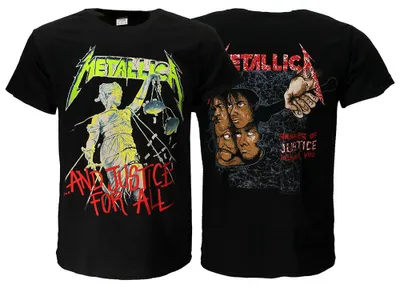Immagine prodotto di Maglietta dell'album originale dei Metallica "Justice For All" - L