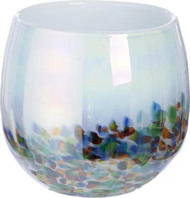 Image de Gilde Vase, "Arco", Glas, mehrfarbig, weiß, VE 1, H. 17 cm, D. 19.5 cm 51959 4063387519592