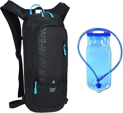 Productafbeelding van CarryQuest® - Rugzak voor hydratatie, 6 liter, waterdicht, zwart