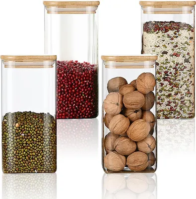 Produktbild von Luftdichte Glasbehälter 4er Set 1500ml