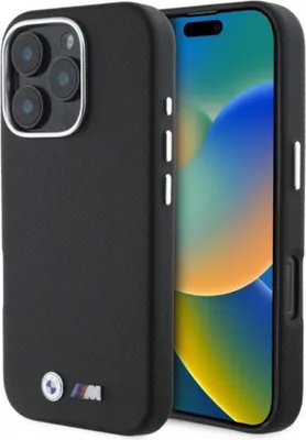 Produktbild von BMW, Hülle für Apple iPhone 16 Pro Max Polyamid-Muster Ultra-Widerstandsfähig, Schwarz