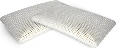 Produktbild von Talamo Italia 4er-Set Kissen fàÅ'r das Bett, 100%  Italy, Ergonomisches Seifen-Kissen aus perforiertem Memory-Schaum, hypoallergen und atmungsaktiv, 70x40xh14 cm