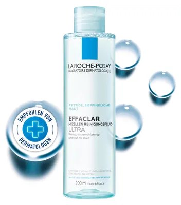 Productafbeelding van Effaclar Micellaire Reinigingsvloeistof Ultra, voor vette en onzuivere huid, 200 ml
