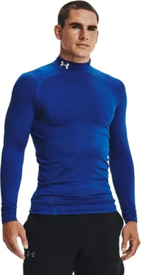 Produktbild von Under Armour Cg Armour Comp Mock Langarm-t-shirt Blau M / Regular Mann Blau M