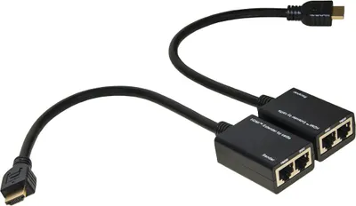 Immagine prodotto di Link Accessori LKEXT15 Amplificatore di potenza audio/video Trasmettitore e ricevitore AV Nero