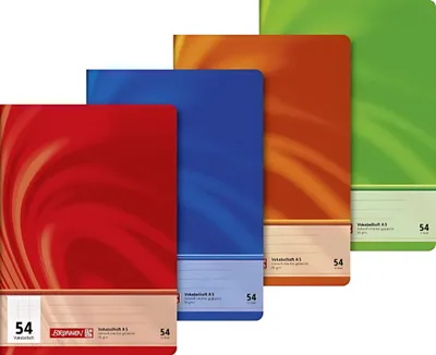 Produktbild von Brunnen 104345502 Vokabelheft (A5 Premium, 32 Blatt, liniert, 2 Teilungslinien) 1 Stück