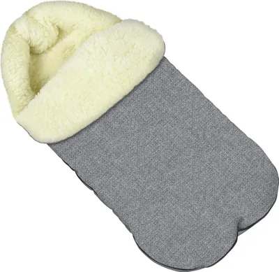 Produktbild von Baby Fußsack WinterFußsack für Kinderwagen, Maße 85 cm, mit Kaputze, Kunstwolle Len [071]