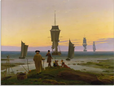 Produktbild von ARTland Glasbild Die Lebensstufen. Um 1834 Größe: 80x60 cm