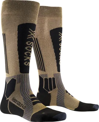 Produktbild von X-Socks Helixx Gold 4.0 Anniversary Edition - Schwarz-goldene Wintersport-Socken mit fortschrittlicher Technologie für optimalen Klimakomfort und Muskelkontrolle - Gold/Schwarz, 39-41