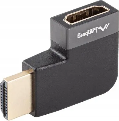 Obrázek produktu pro Lanberg AD-HDMI-09, HDMI Typ A (standardní), HDMI Typ A (standardní), Samice, Samec, Přímý, Zahnutý