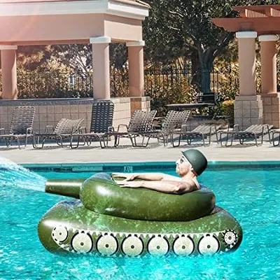 Produktbild von ASKSA Nafukovací hračka do bazénu se stříkací pistolí, plovoucí hračka Beach Swimming Pool