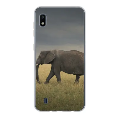 Produktbild von MuchoWow® Handyhülle Schutzhülle Hülle für Samsung Galaxy A10 Elefant - Savanne - Tiere - Natur Silikon Softcase Handy Hülle - Schutzhülle