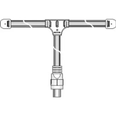 Obrázek produktu pro e+p FM dipole, Vícebarevný, Duální, 42 dBi, FM, 1,8 m, 300 ohm