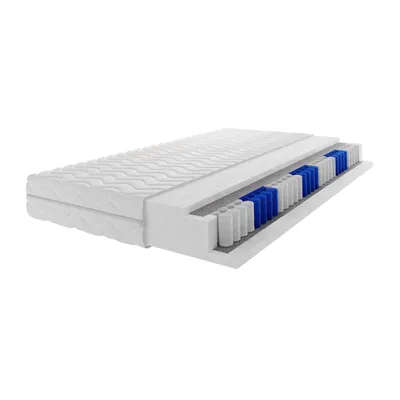 Zdjęcie produktu dla Materac pocketowy Cumin 200x200 cm pianka poliuretanowa hipoalergiczny z 7 strefami komfortu H3 grubość 19 cm