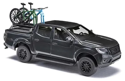 Zdjęcie produktu dla Busch 53724 – H0 – Nissan Navara z dwoma rowerami – nowy