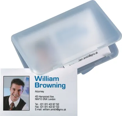 Produktbild von Sigel - Visitenkartenbeutel Sigel 15KRT 89x57mm transparent | 1 Stück | 20 Teile