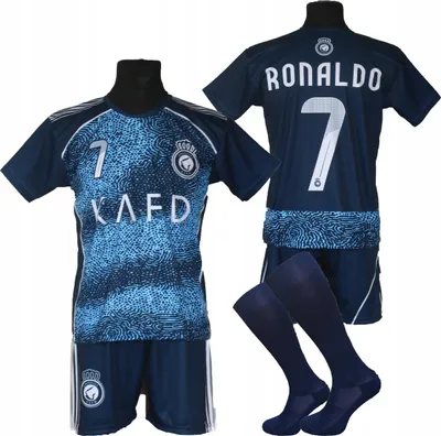Produktbild von RONALDO komplet sportowy strój piłkarski AL NASSR granatowy - BG 140