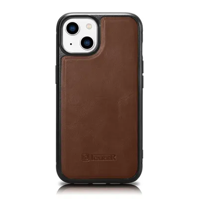 Produktbild von Icarer Case Ledertasche mit Magsafe fr Iphone 14+ Braun