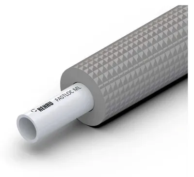 Produktbild von REHAU Universalrohr FASTLOC ML 32x3, in runder Dämmung 9mm, Bund mit 25m, 1 Stk.