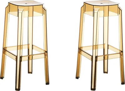 Produktbild von TPFLiving 2er Set Barhocker Faxi Bernstein