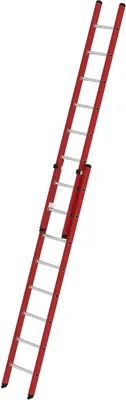 Produktbild von Sprossen-Schiebeleiter 2-teilig GFK/Alu ohne Traverse 2x8 Sprossen