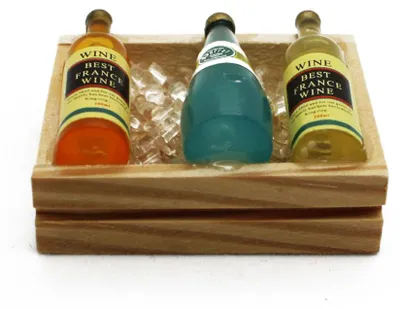 Produktbild von Puppenhaus Wein Kiste | Miniaturen 1zu12