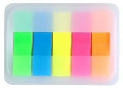 Obrázek produktu pro Comix Samolepicí proužky, fluorescenční, 5 × 44 × 12 mm, D6017