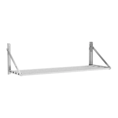 Obrázek produktu pro Nástěnná závěsná police z nerezové oceli 120 x 45 cm