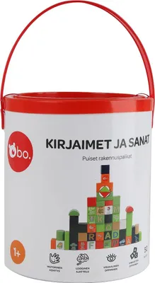 Obrázok produktu pre Súprava drevených kociek abecedy a slov na učenie a hru