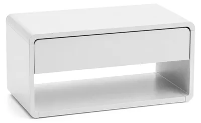 Produktbild von Wand-Nachttisch mit Schublade und Regal, 46 x 25 x 21 cm