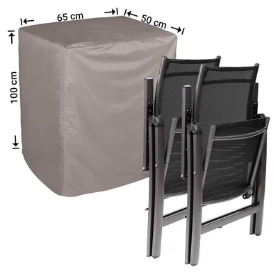 Produktbild von Raffles Covers Raffles Covers Schutzhülle für zusammengeklappte verstellbare Gartenstühle | Atmungsaktiv | Wasserdicht | UV-beständig  - Farbe: Taupe, Masse: 50 x 65