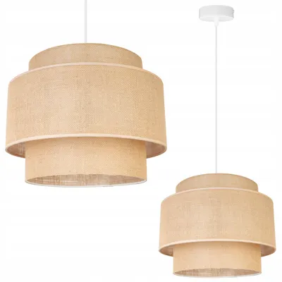 Immagine prodotto di Lampada a sospensione, lampadario da soffitto, paralume, Boho Juta