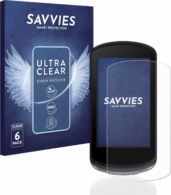 Produktbild von 6x Für Garmin Edge 1040 Schutzfolie Savvies Displayschutz Display Schutz Folie Klar Transparent