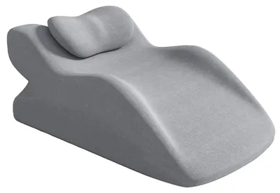 Produktbild von Keilkissen - Memoryschaum - Ergonomische Nackenstütze - Zum Schlafen und Lesen - Schmerzlindernd - Dunkelgrau