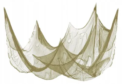 Produktbild von PartyPal Halloween-Spukhausdeko Spinnennetz grün 76x300cm