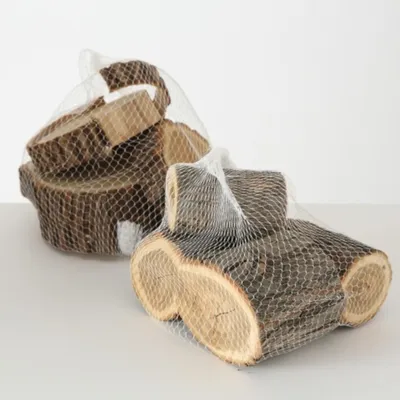 Produktbild von Boltze Gruppe Holzscheiben natur sortiert 12 cm 4tlg.